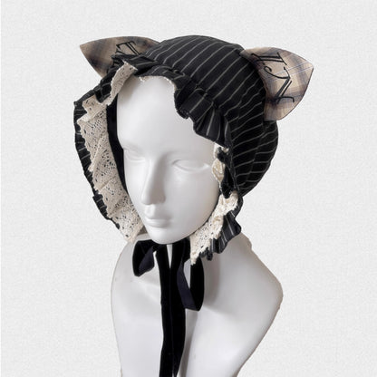 Striped Lace Nightcap
