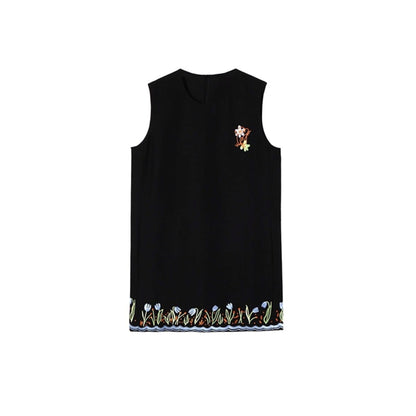 Original Tulip Embroidered Vest Dress