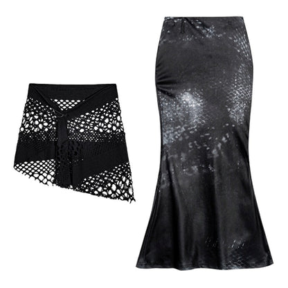 Summer Sparkling Fishtail Skirt