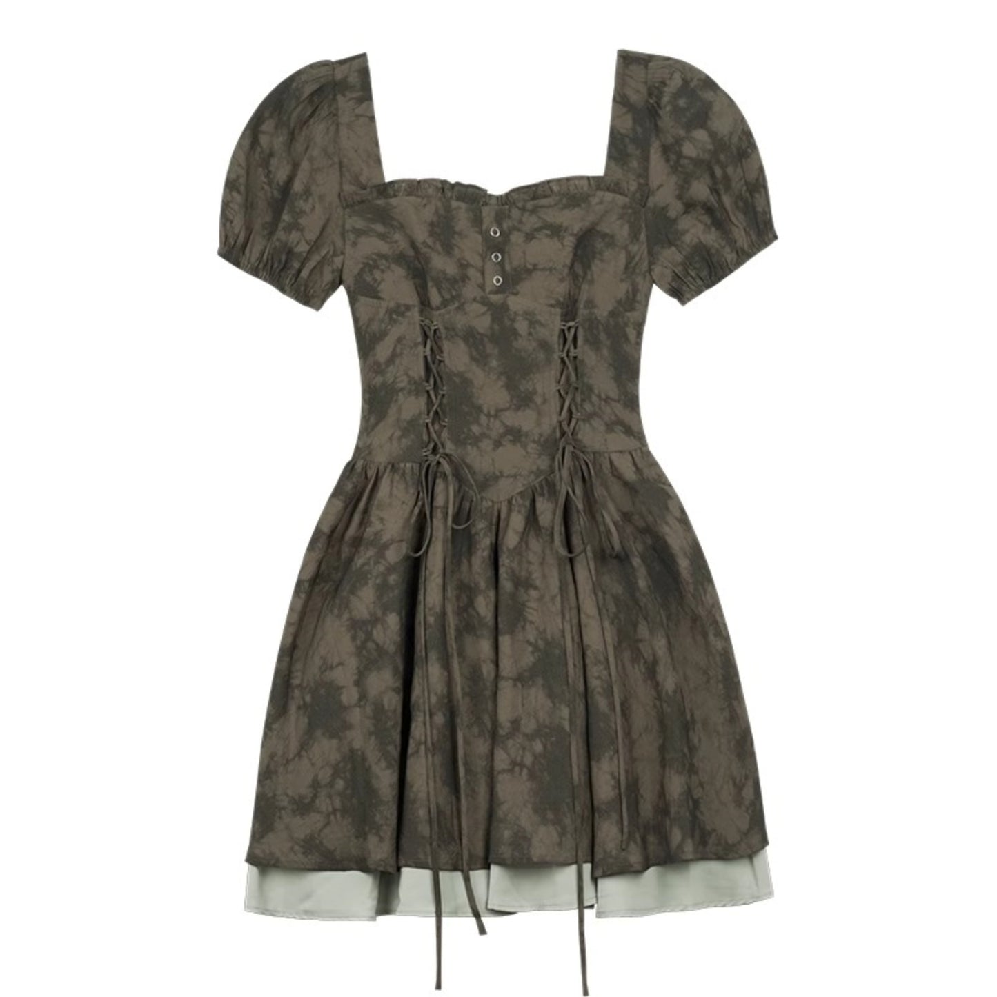 Fighting Fairy Green Tie-Dye Dress