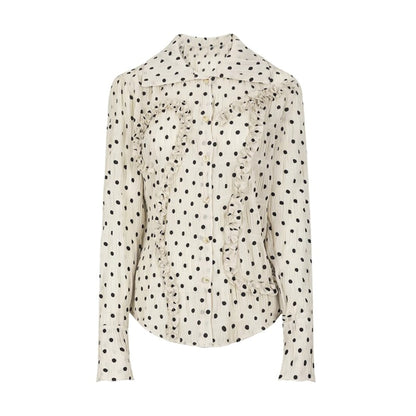Summer Vintage Polka Dot Elegance Shirt