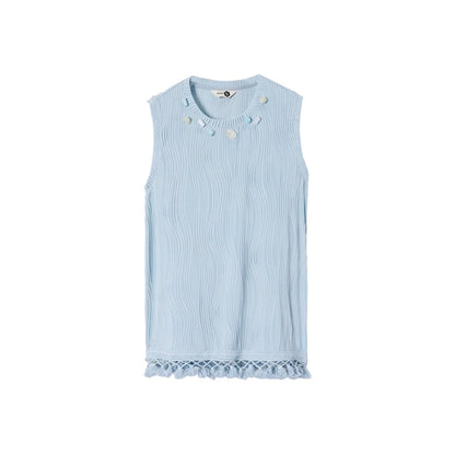 Blues Beach Fringed Vest Set-Up