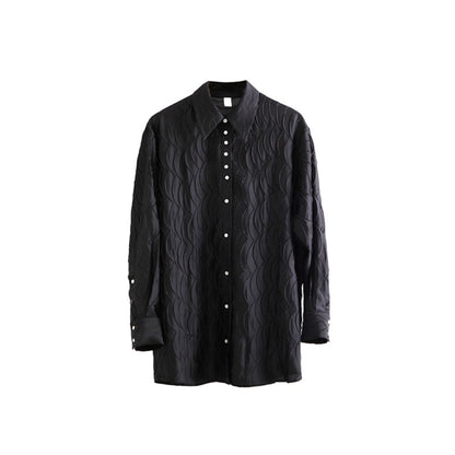 Original Design White Long-Sleeved Shirt