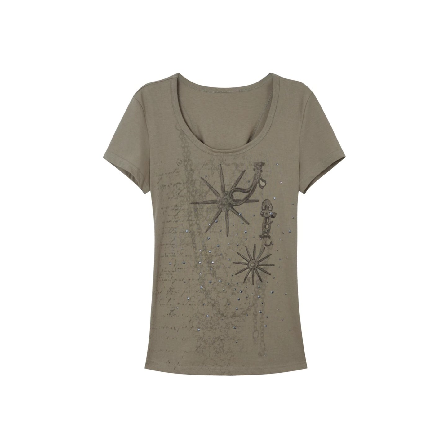 Western Rhinestone Basic Tee