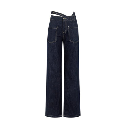 Summer Chic Cross-Waist Jeans