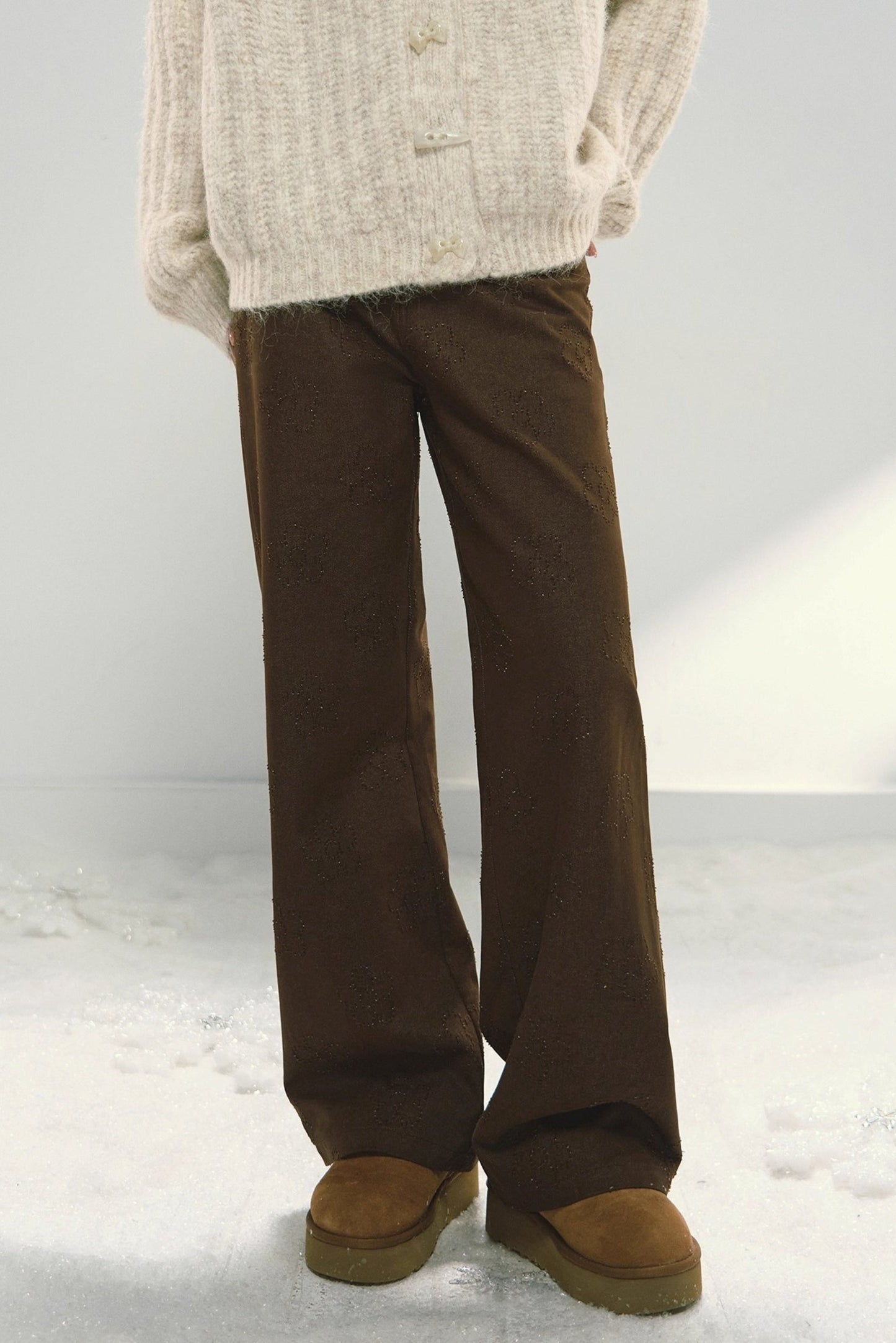 Melard Floral Jacquard Pants