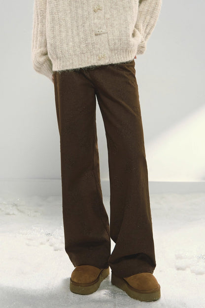 Melard Floral Jacquard Pants