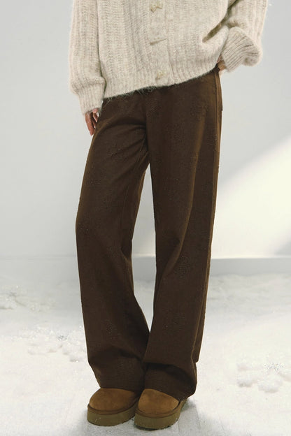 Melard Floral Jacquard Pants