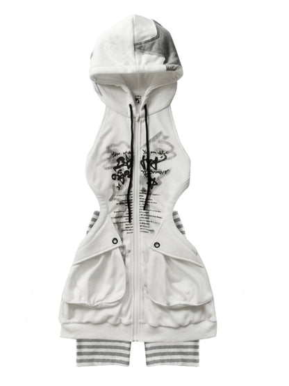 Luxury Wave Hoodie Dress