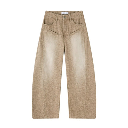 Leopard Print Straight Loose Pants