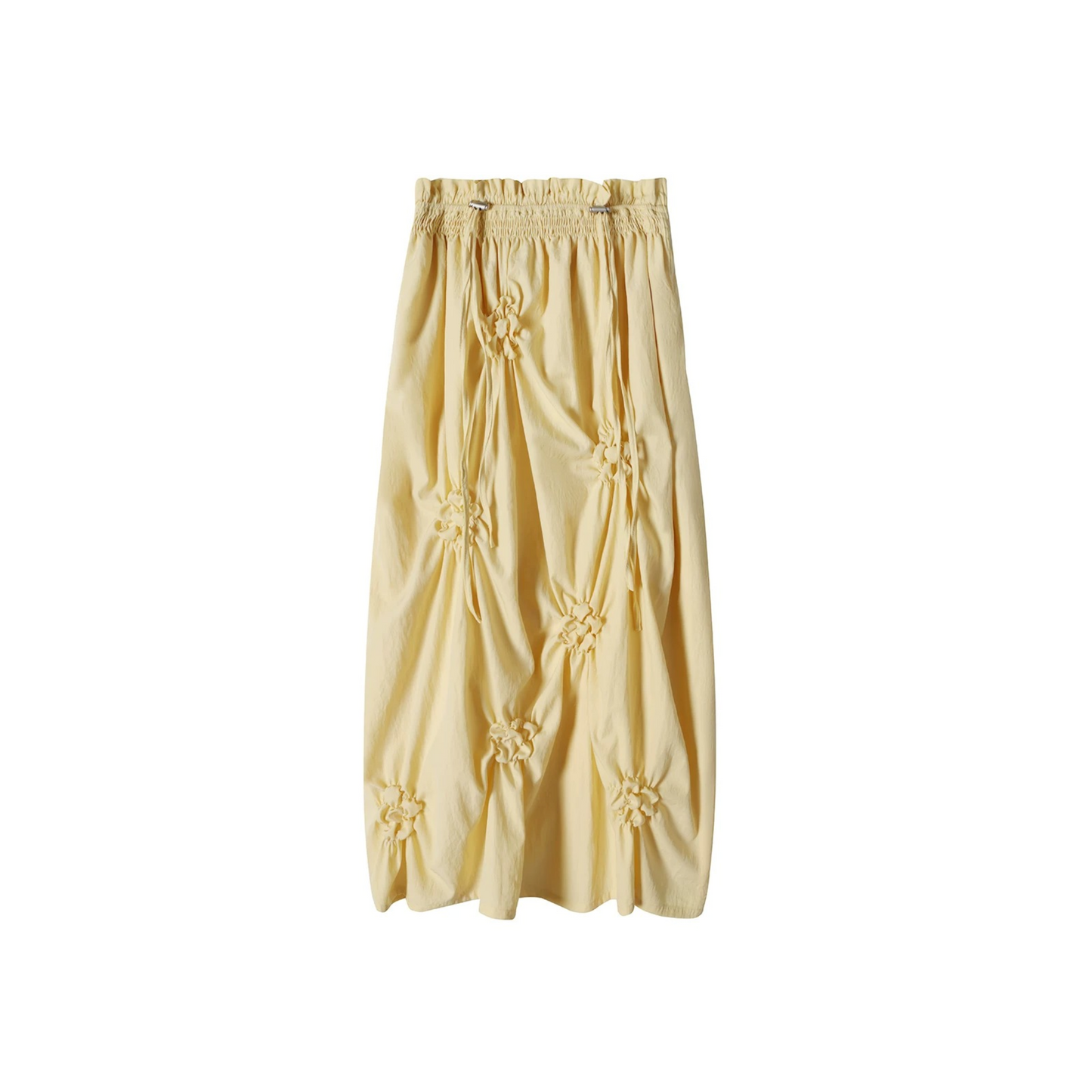 Marigold Pleated Flower Dress
