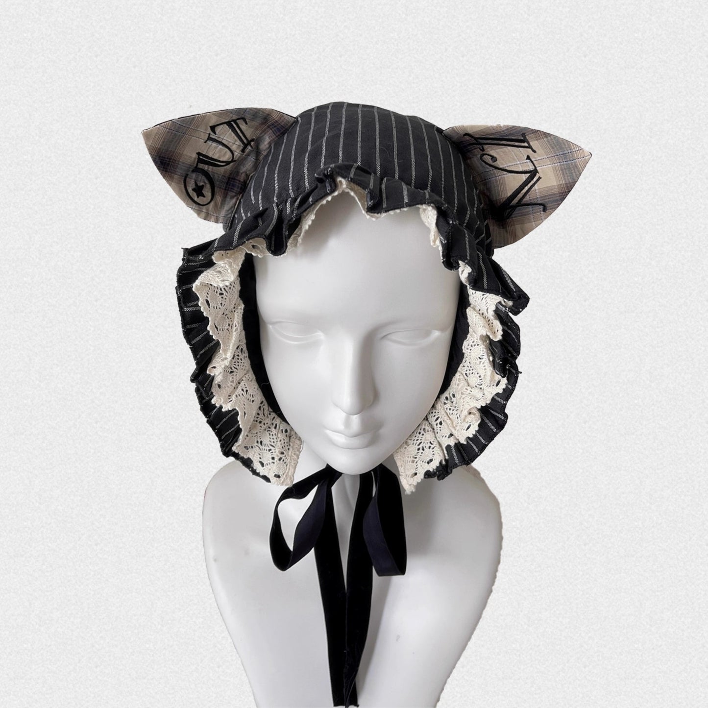 Striped Lace Nightcap