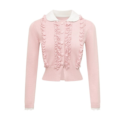 Pink Knitted Cardigan