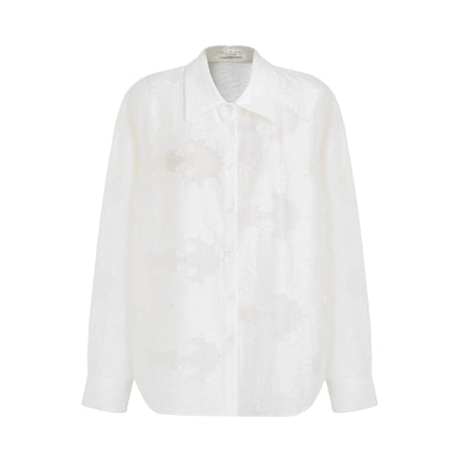 Autumn Jacquard Drape Top