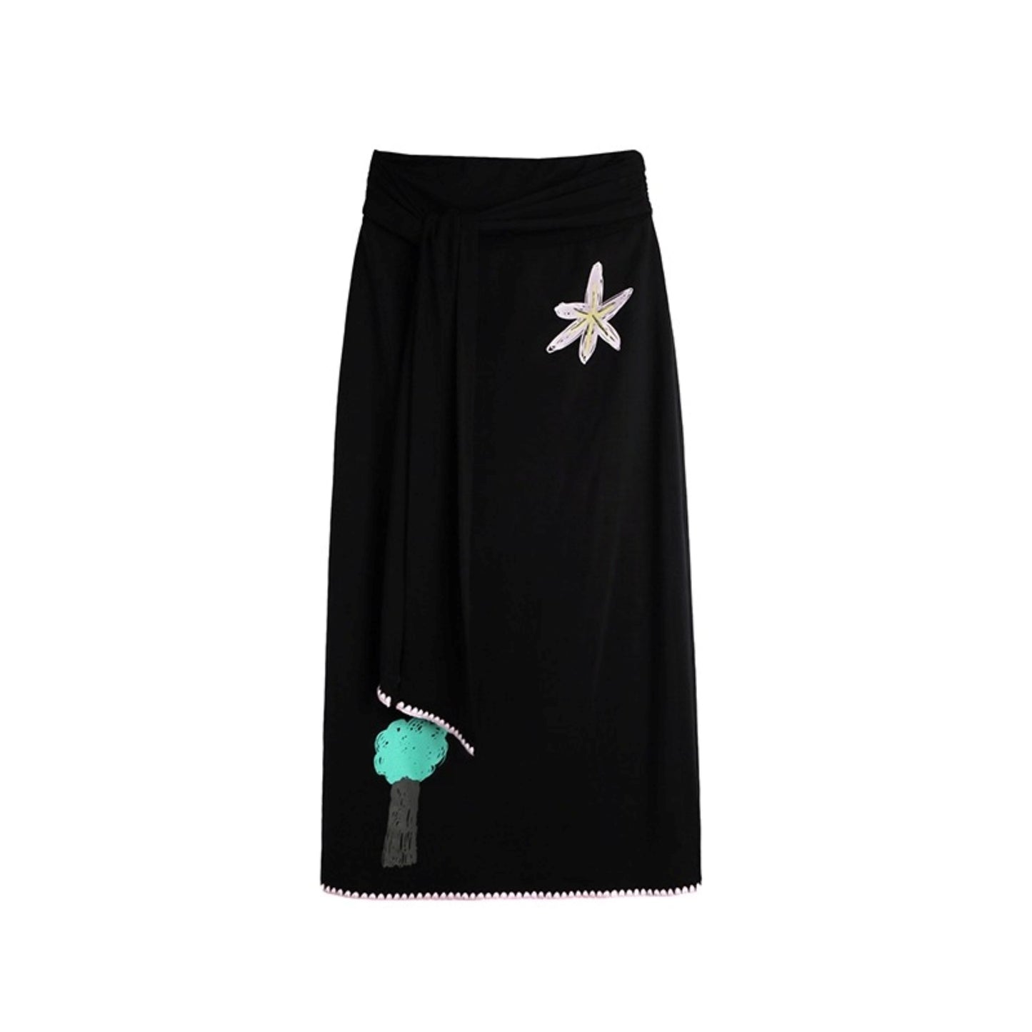 Star Flower Tencel Skirt