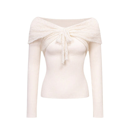 One-Shoulder Knit Top