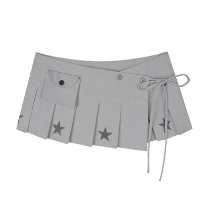 Dream Core Gray Stars Skirt
