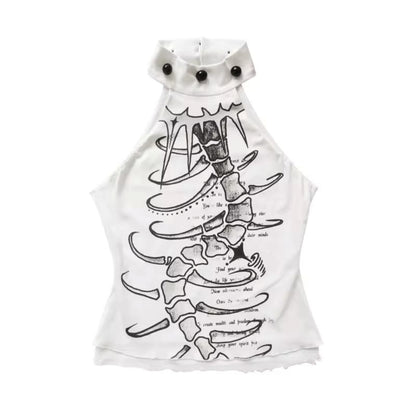 White Halterneck Top