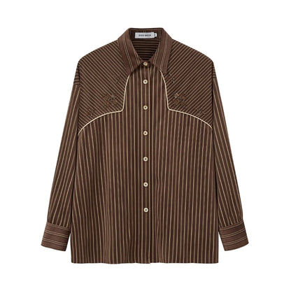 Suede Beaded Embroidered Shirt