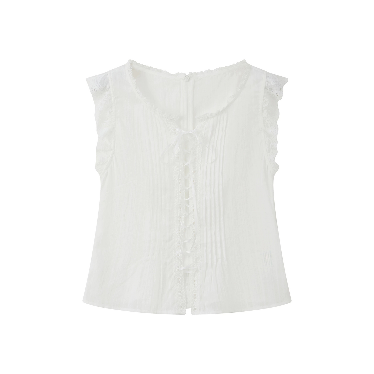 Starlight Lace Flutter Blouse