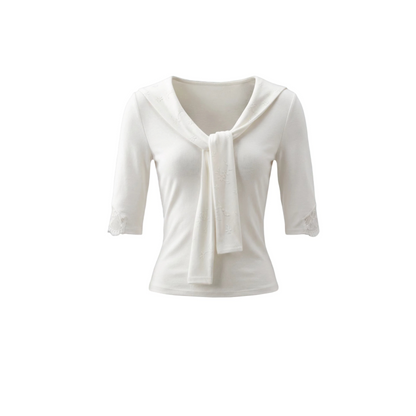 Glass Sugar Lace-Up Top Set-Up