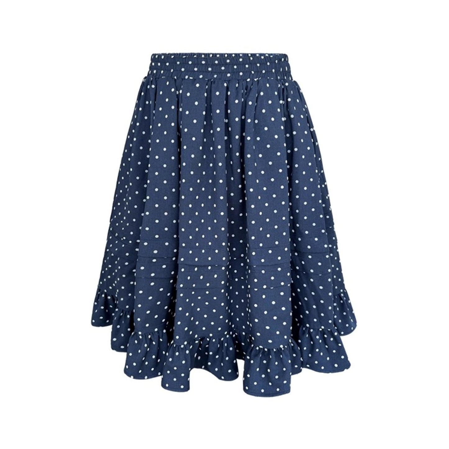Navy Polka Dot Puffy Skirt Set-Up