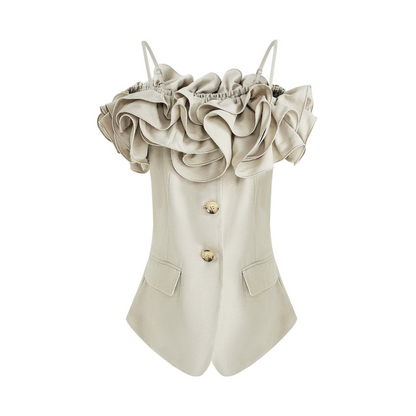 Elegant Off-Shoulder Ruffle Top