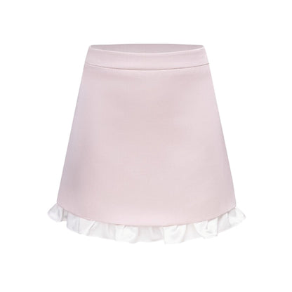 Autumn Collar Short Suit Skirt Set-Up