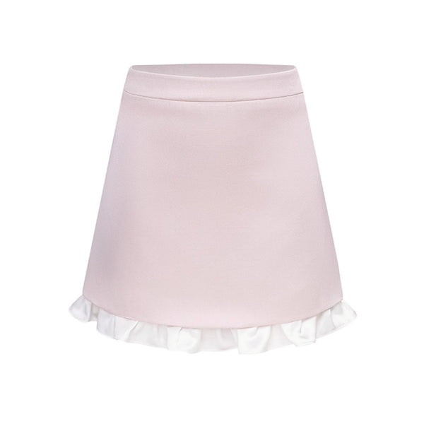 Autumn Collar Short Suit Skirt Set-Up