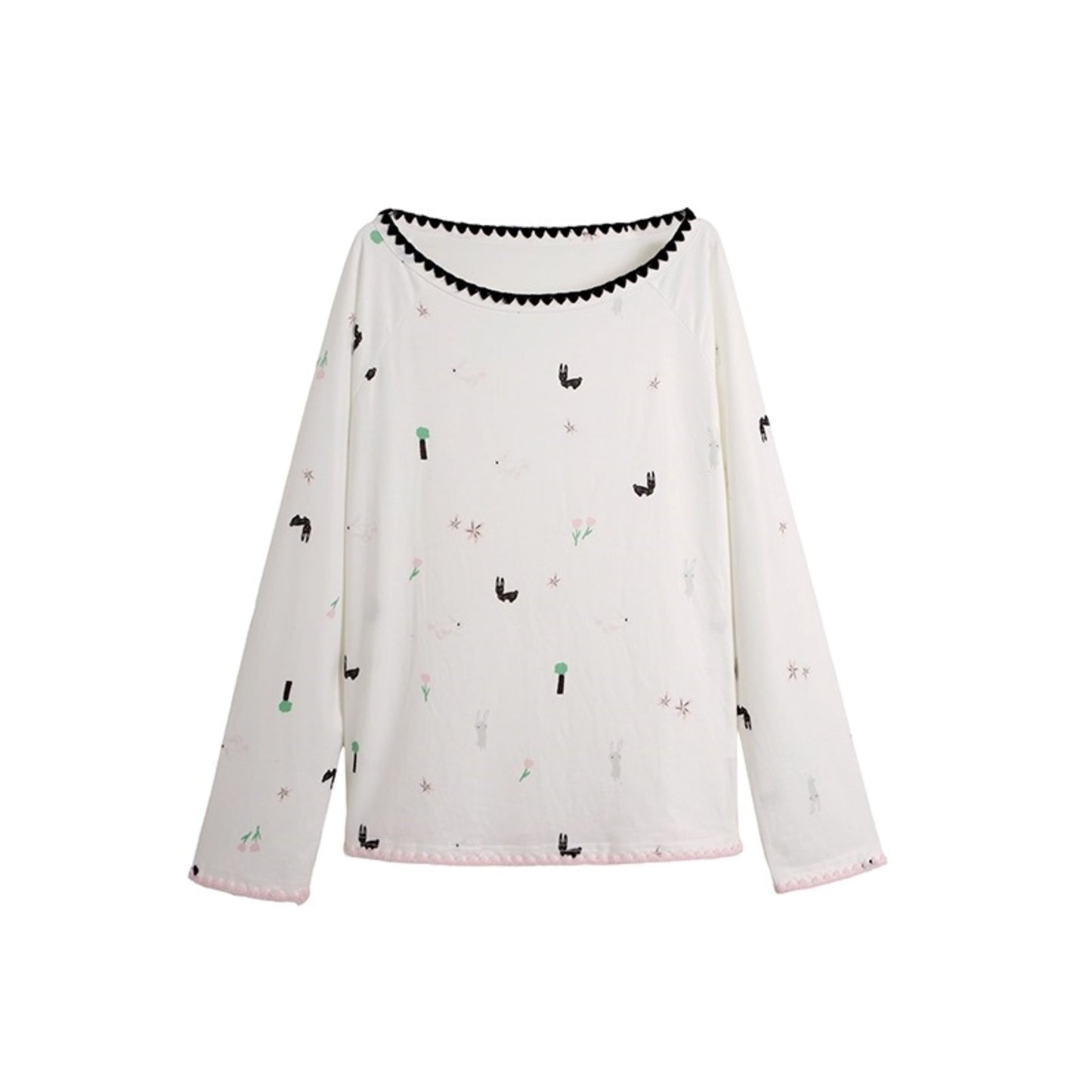 Wilderness Rabbit Crew Neck Top Set-Up