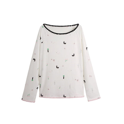 Wilderness Rabbit Crew Neck Top Set-Up