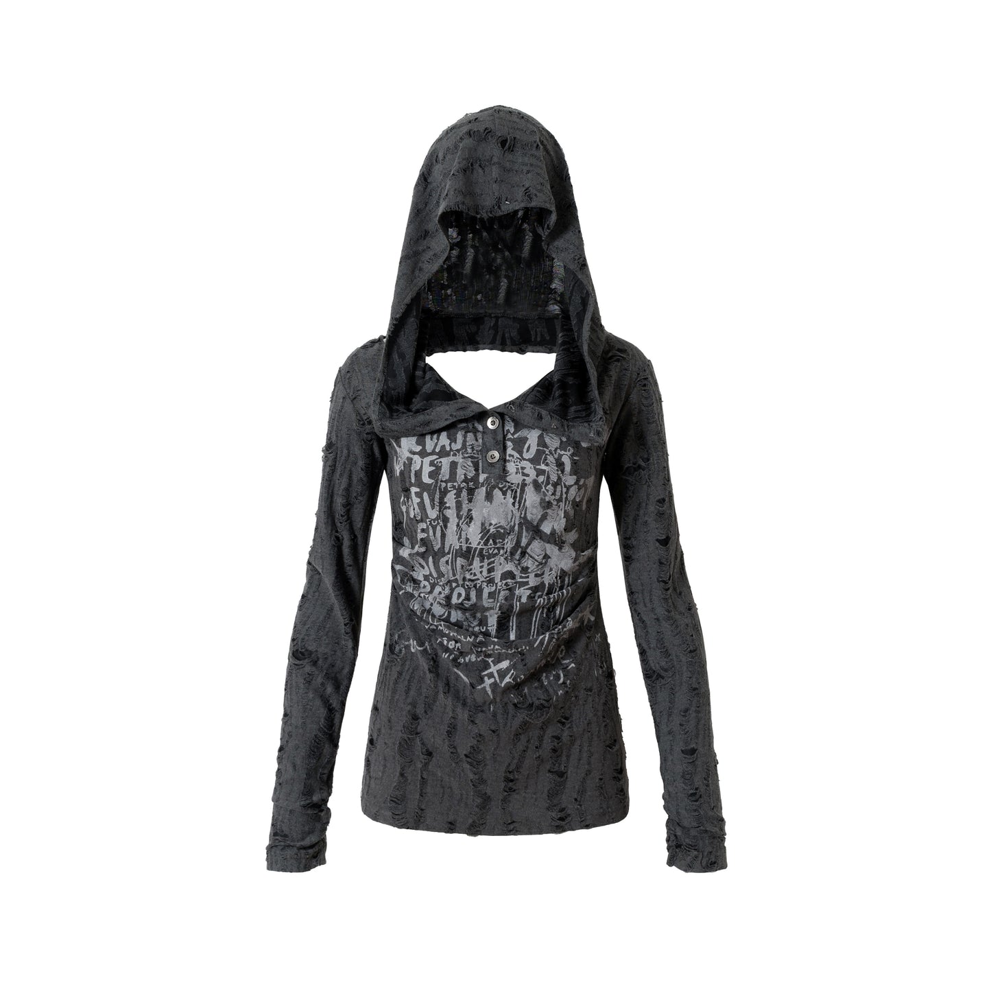 Vintage Punk Hooded Top