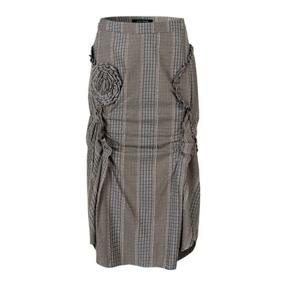 Petal Plaid Flower Shirt Set-Up