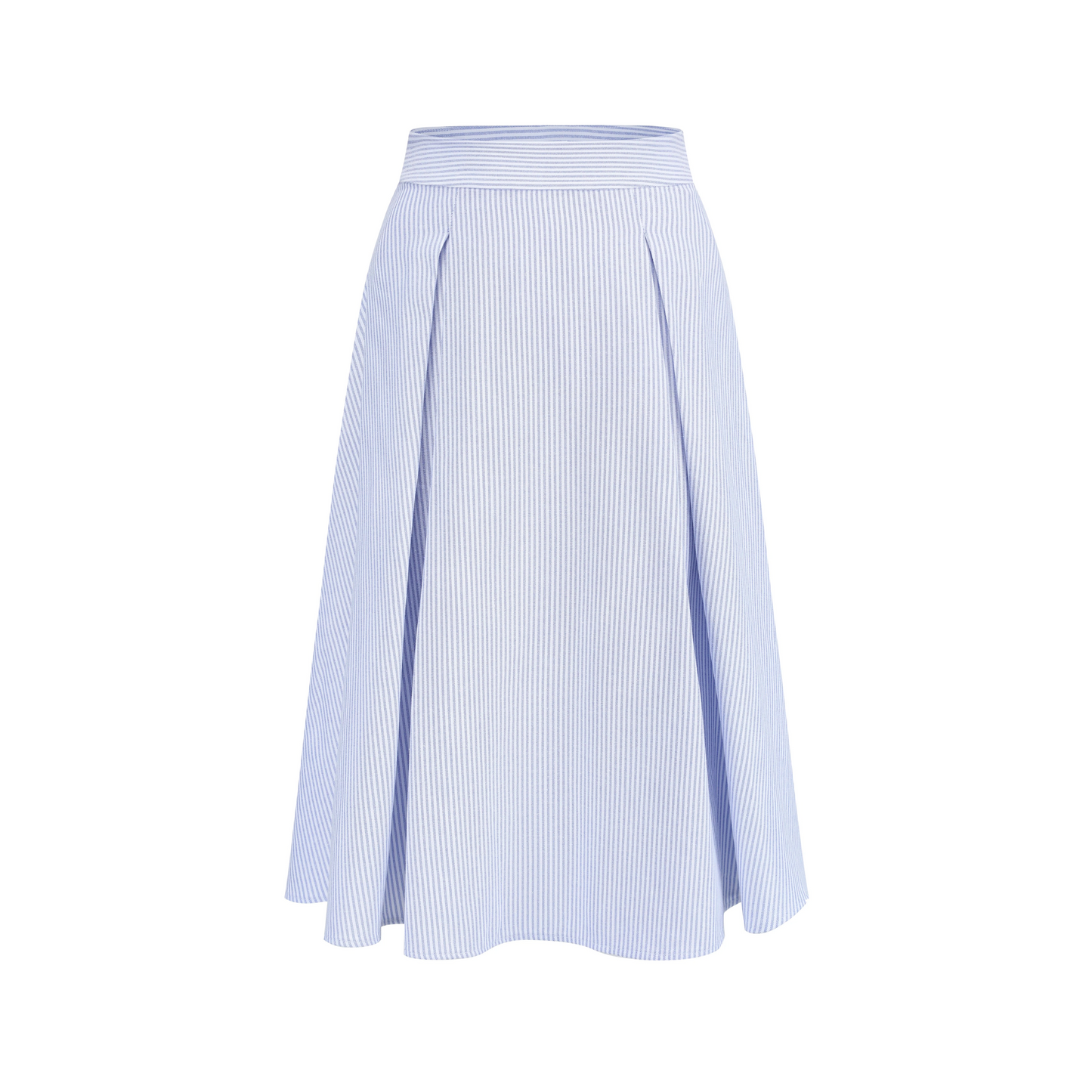French Old Money Striped Shirt Skirt Set-Up