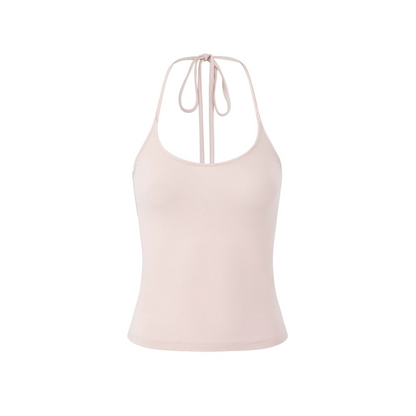 Tencel V-Neck Puff Sleeve Camisole Set-Up