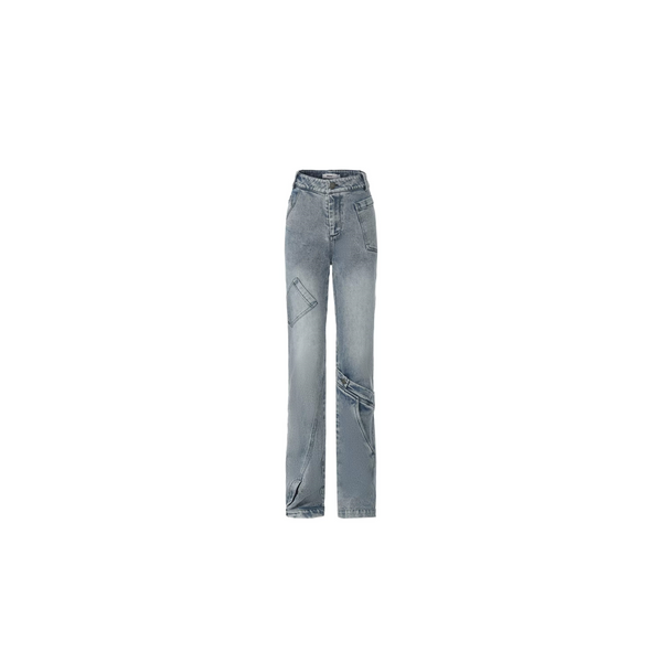 Strapless Denim Tube Top and Jeans Set-Up