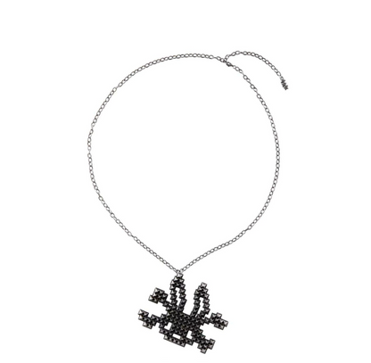 Rivet Rabbit Skull Necklace