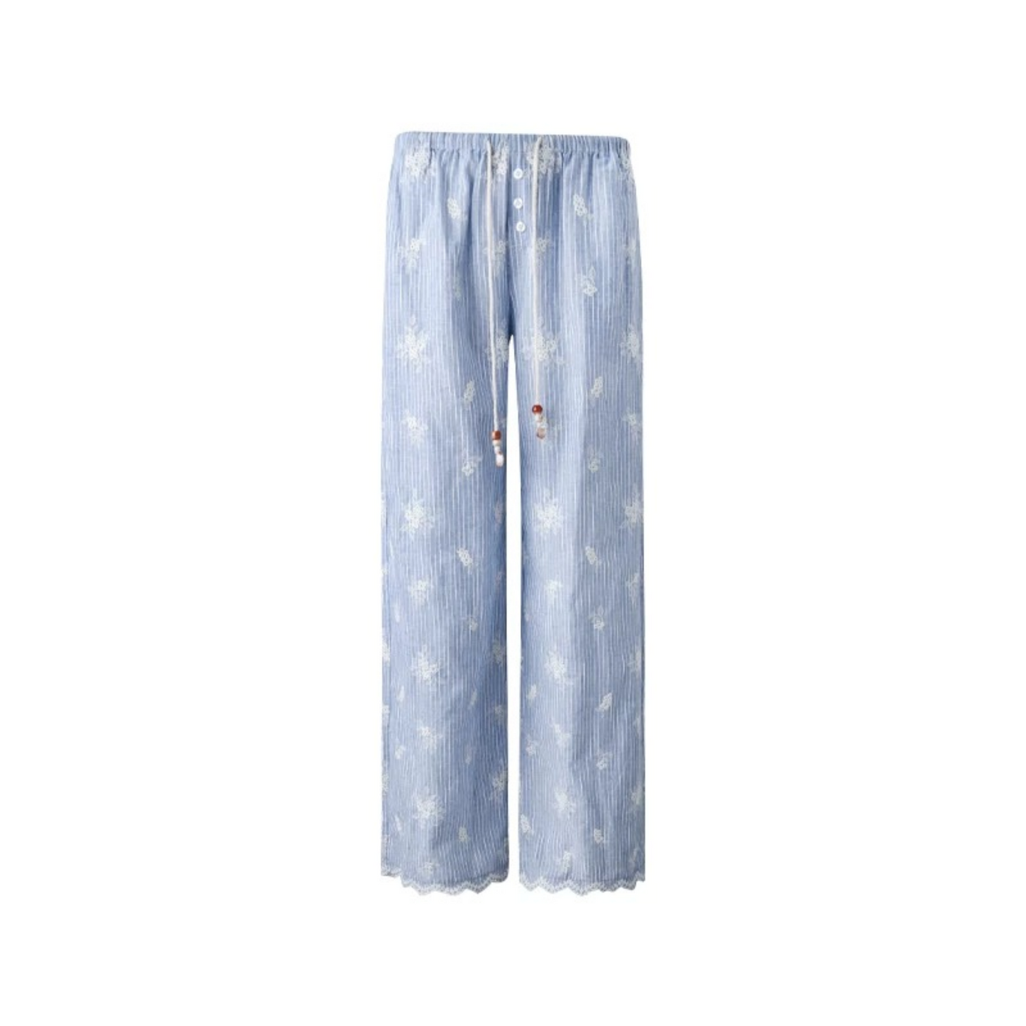 Gray-Blue Jacquard Halter Camisole and Shorts Set-Up