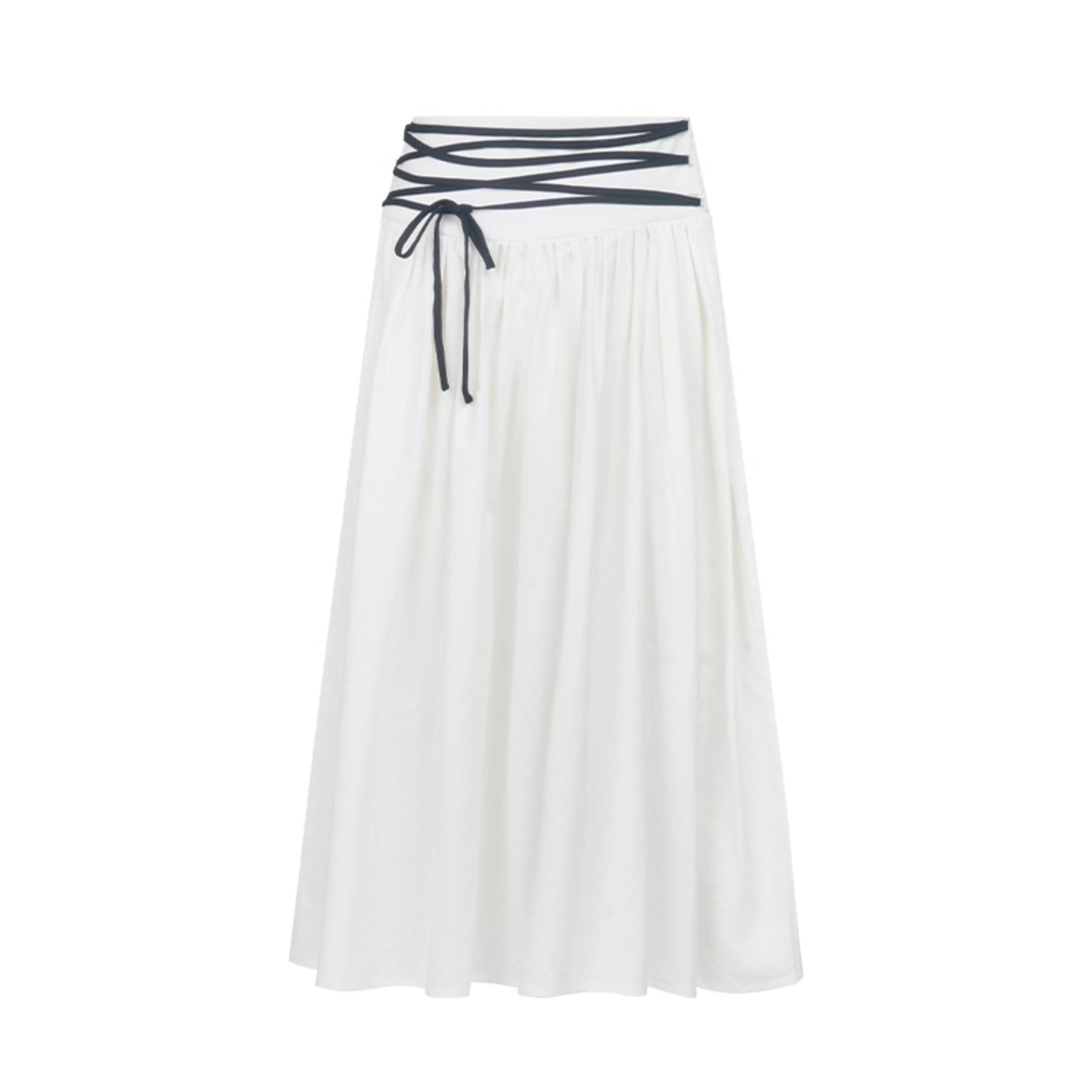Retro Loose A-Line Stripe Skirt