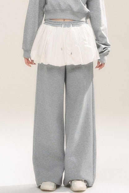 Stitch Design Loose Casual Pants