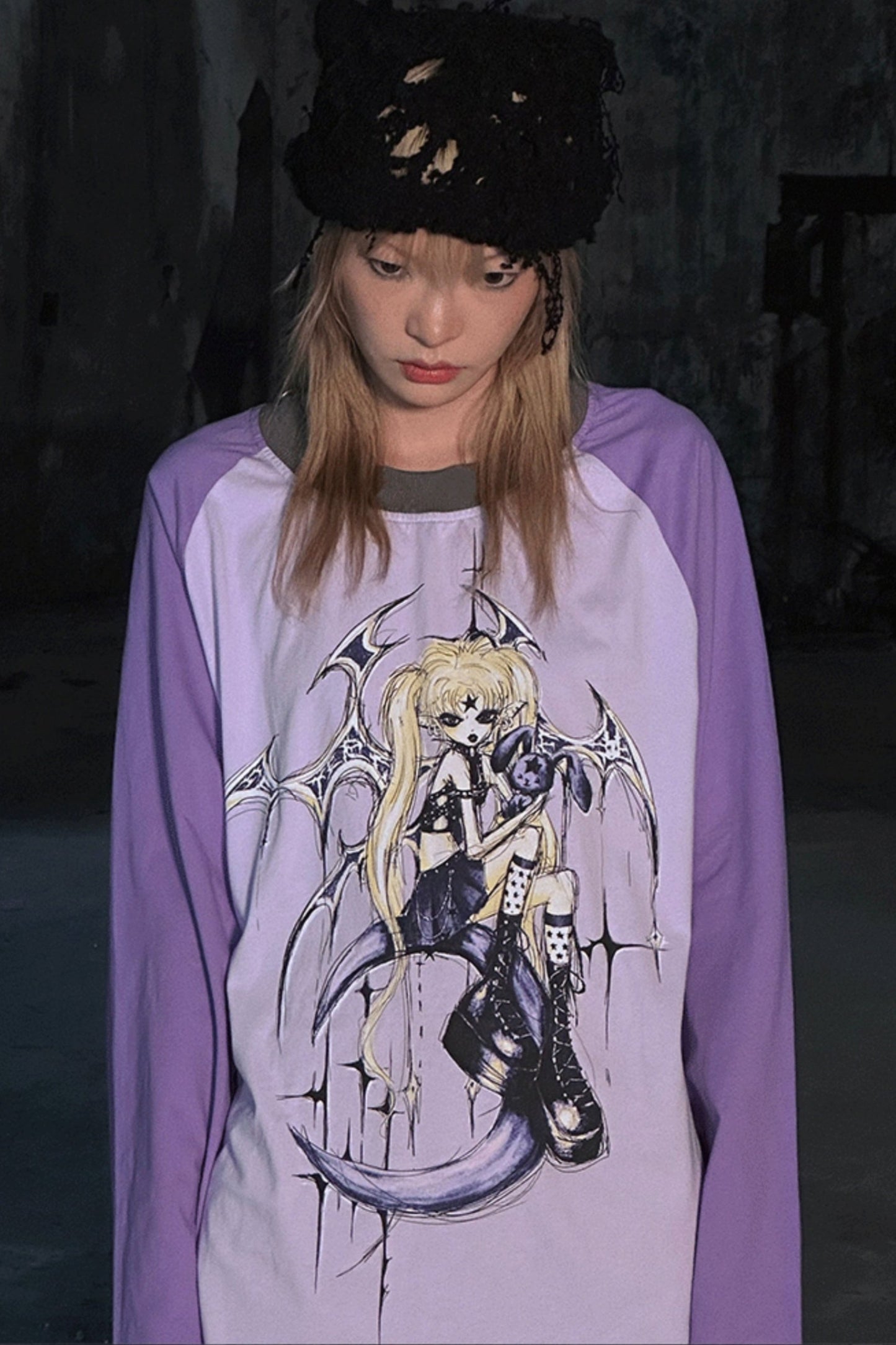 Gothic Witch Raglan T-Shirt