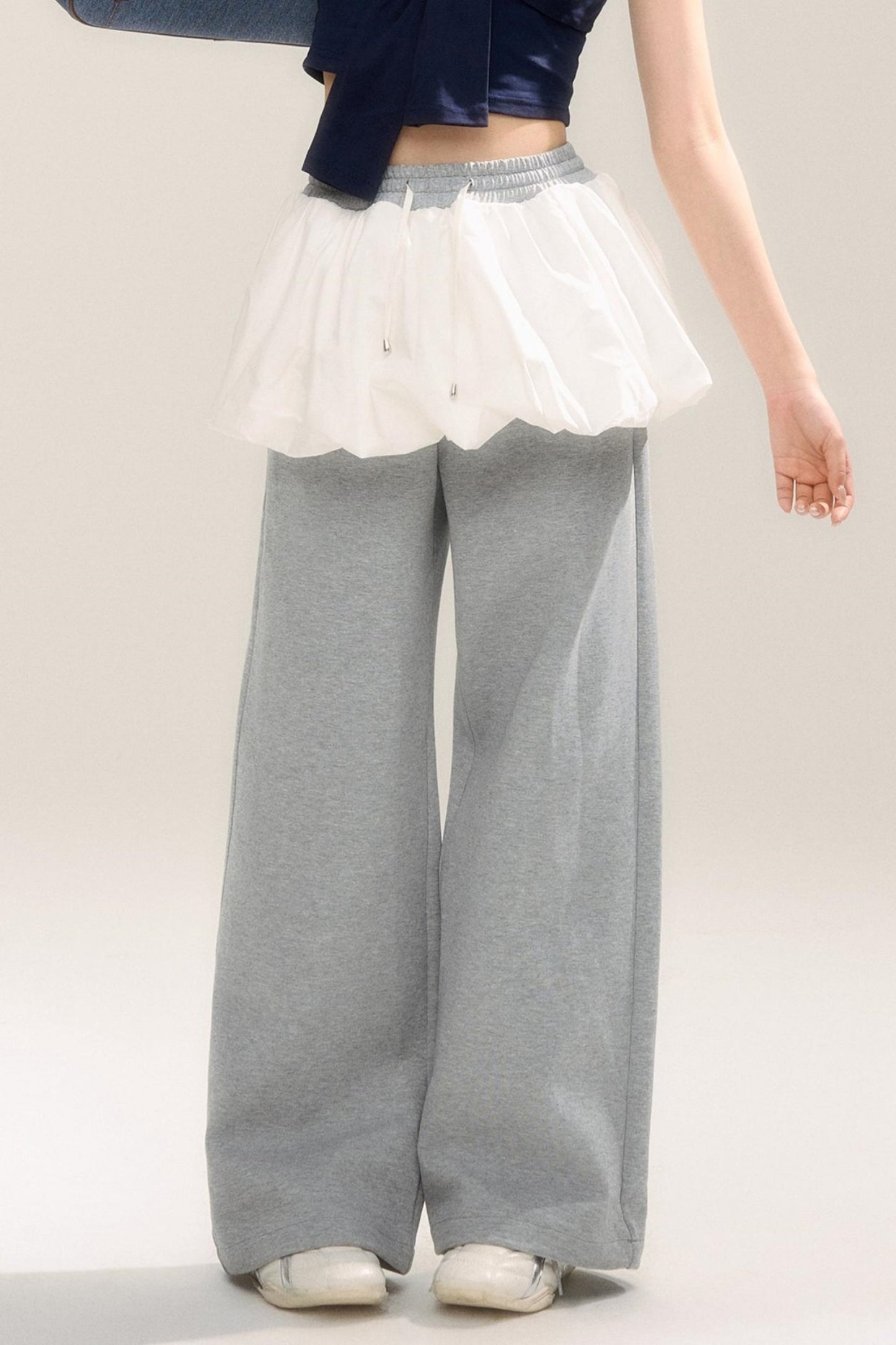 Stitch Design Loose Casual Pants