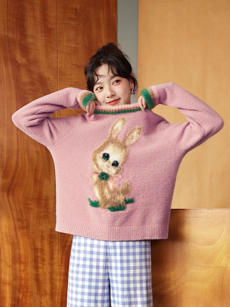 Retro bunny sweater