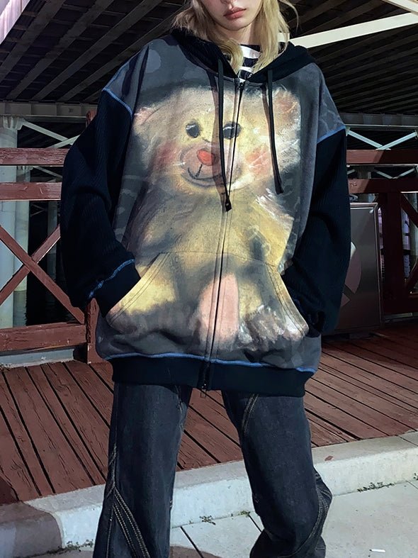 Bear Hoodie Cute Parka