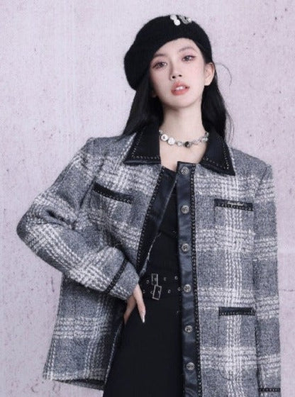 Wool Tweed Fine Small Jacket