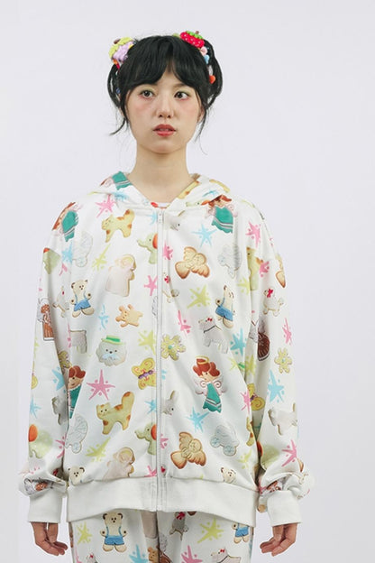 Biscuit Print Bunny Sweatshirt