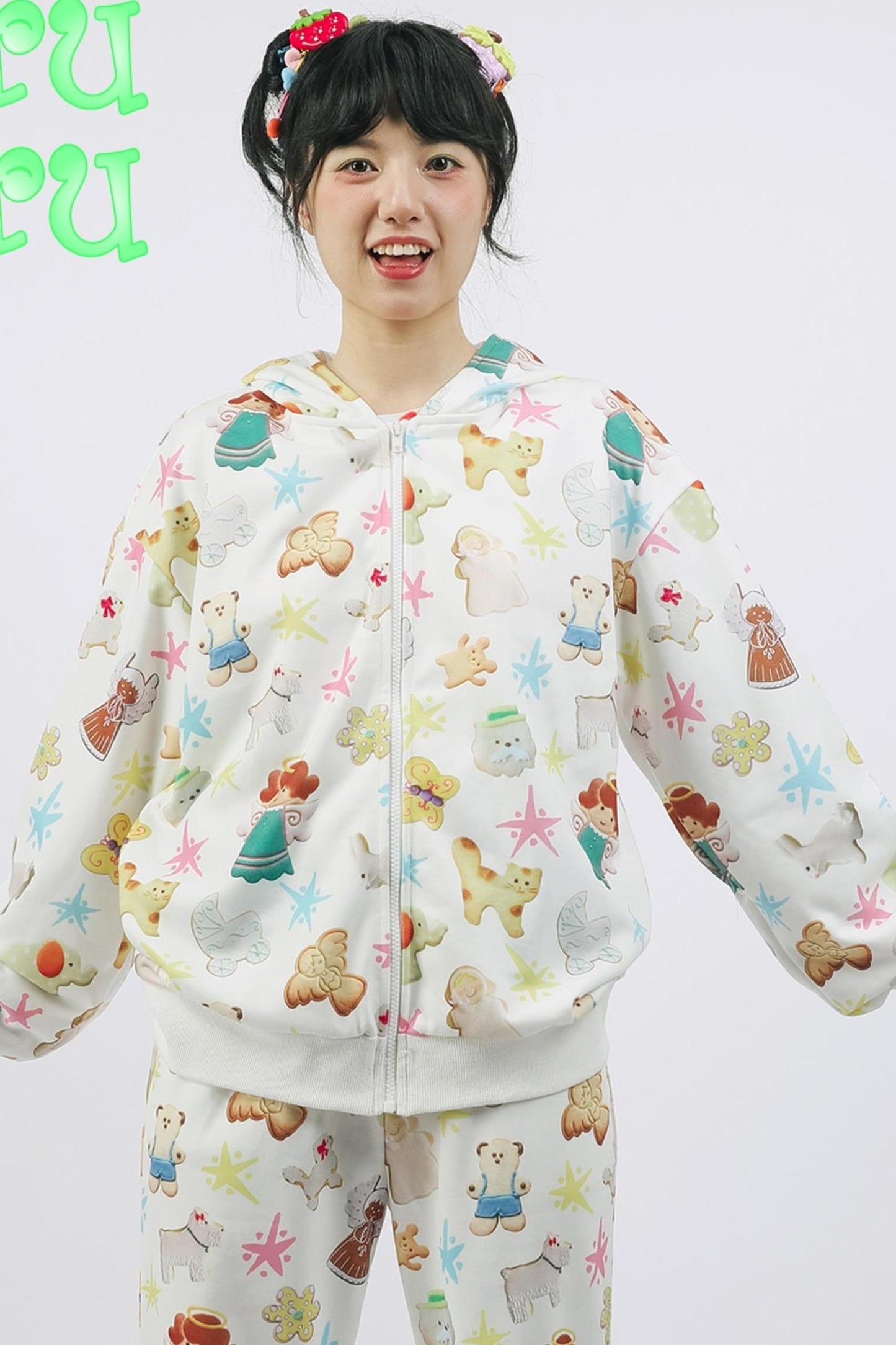 Biscuit Print Bunny Sweatshirt