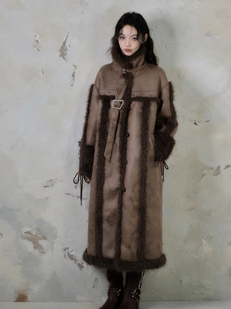 Long lamb thick coat