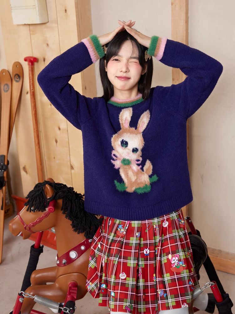 Retro bunny sweater