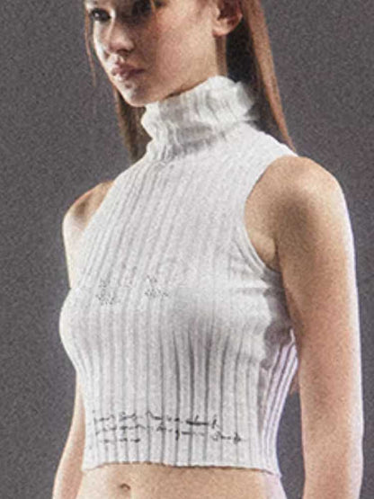 Diamond Turtleneck Vest